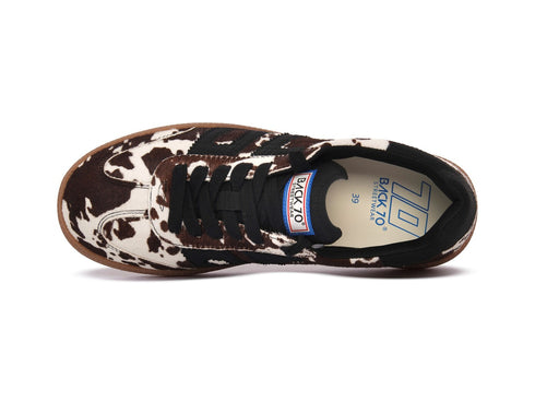 Back 70 Sneaker Donna Cloud in Cavallino con Stampa Mucca
